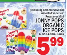 C Town JONNY POPS ORGANIC ICE POPS 6.72-14.8 Oz. Boxes offer