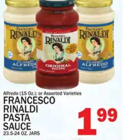 C Town FRANCESCO RINALDI PASTA SAUCE 5-24 OZ. JARS offer