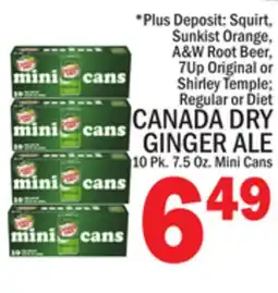 C Town CANADA DRY GINGER ALE offer