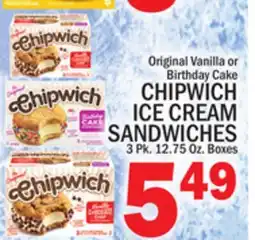 C Town CHIPWICH ICE CREAM SANDWICHES offer