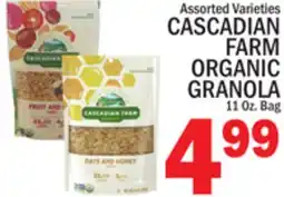 C Town CASCADIAN FARM ORGANIC GRANOLA offer