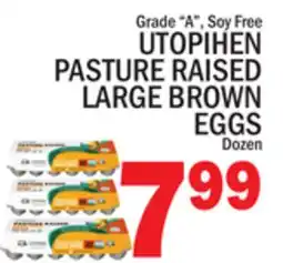 C Town UTOPIHEN PASTURE RAISED LARGE BROWN EGGS offer