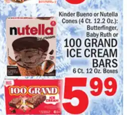 C Town 100 GRAND ICE CREAM BARS 6 Ct. 12 Oz. Boxes offer