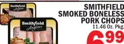 C Town SMITHFIELD SMOKED BONELESS PORK CHOPS offer