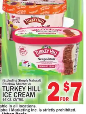 C Town TURKEY HILL ICE CREAM offer