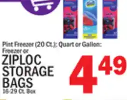 C Town ZIPLOC STORAGE BAGS, 16-29 Ct. Box offer