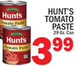 C Town HUNT'S TOMATO PASTE offer