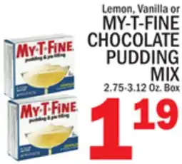 C Town MY-T-FINE CHOCOLATE PUDDING MIX offer