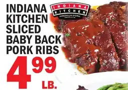 C Town INDIANA KITCHEN SLICED BABY BACK PORK RIBS offer