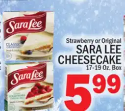 C Town SARA LEE CHEESECAKE offer
