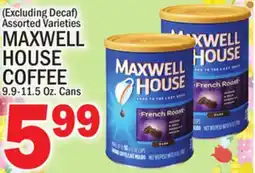 C Town MAXWELL HOUSE COFFEE offer