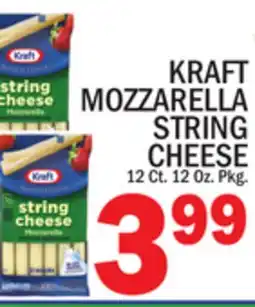C Town KRAFT MOZZARELLA STRING CHEESE offer
