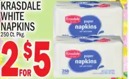 C Town KRASDALE WHITE NAPKINS offer