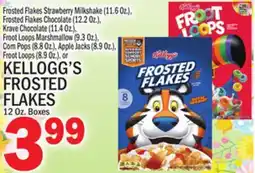 C Town KELLOGG'S FROSTED FLAKES 12 Oz. Boxes offer