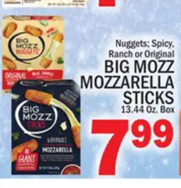 C Town BIG MOZZ MOZZARELLA STICKS offer