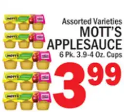 C Town MOTT'S APPLESAUCE offer