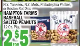 C Town HAMPTON FARMS BASEBALL SALTED PEANUTS offer