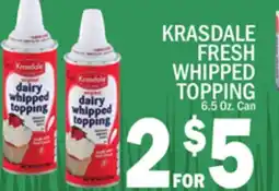 C Town KRASDALE FRESH WHIPPED TOPPING offer