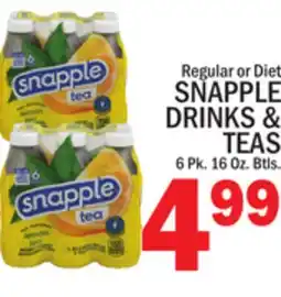 C Town SNAPPLE DRINKS & TEAS offer