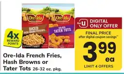 ACME Ore-Ida French Fries, Hash Browns or Tater Tots offer