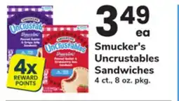 ACME Smucker's Uncrustables Sandwiches offer