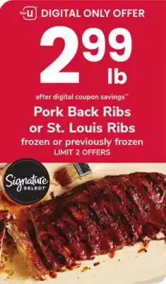 ACME Pork Back Ribs or St. Louis Ribs offer