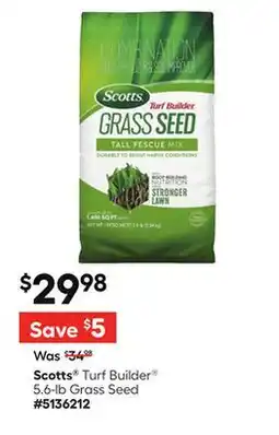 Lowe's Turf Builder 5.6-lb Grass Seed offer