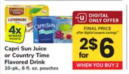 ACME Capri Sun Juice or Country Time Flavored Drink offer