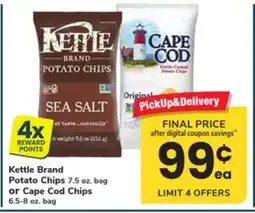 ACME Kettle Brand Potato Chips 7.5 oz. bag or Cape Cod Chips 6.5-8 oz. bag offer