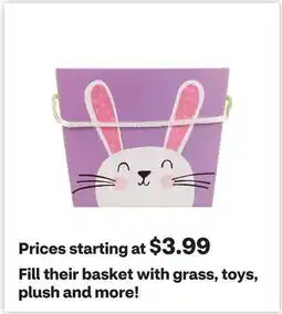 CVS basket with grass, toys, plush and more! offer