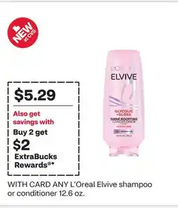 CVS ANY L'Oreal Elvive shampoo or conditioner offer