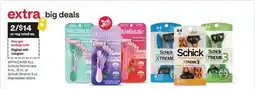 CVS ALL Schick/Skintimate 4 ct., 12 ct. or Schick Xtreme 3 ct. disposable razors offer