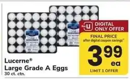 Safeway Lucerne Large Grade A Eggs offer