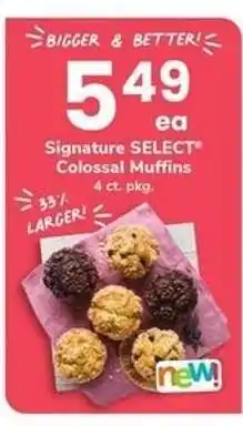 Safeway Signature SELECT Colossal Muffins offer