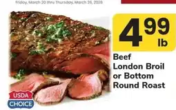 Safeway Beef London Broil or Bottom Round Roast offer