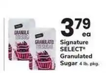 Safeway Signature Select Granulated Sugar offer