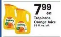 Safeway Tropicana Orange Juice offer