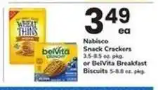 Safeway Nabisco Snack Crackers or BelVita Breakfast Biscuits offer