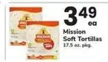 Safeway Mission Soft Tortillas offer
