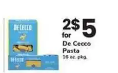 Safeway De Cecco Pasta offer