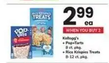 Safeway Kellogg's Pop-Tarts/Rice Krispies Treats offer