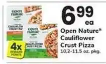 Safeway OPEN NATURE CAULIFLOWER CRUST PIZZA offer