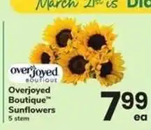 Safeway Overjoyed Boutique Sunflowers offer