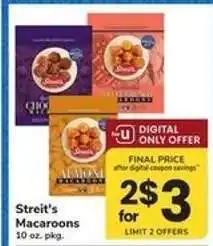 Safeway Streit's Macaroons offer