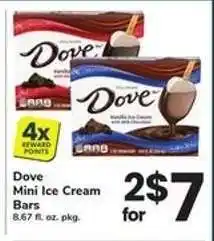 Safeway Dove Mini Ice Cream Bars offer