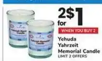 Safeway Yehuda Yahrzeit Memorial Candle offer