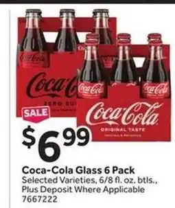 Stop&Shop Coca-Cola Glass 6 Pack offer