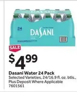 Stop&Shop Dasani Water 24 Pack offer