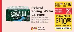 ShopRite Poland Spring Water 24-Pack offer