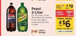 ShopRite Pepsi 2-Liter offer
